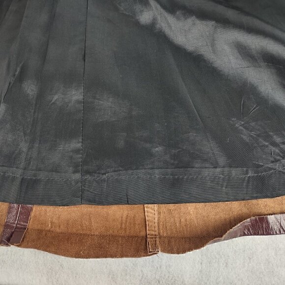 General Leather Women's Two Button Chocolate Leather Coat Jacket Size 24.5 - Picture 13 of 13